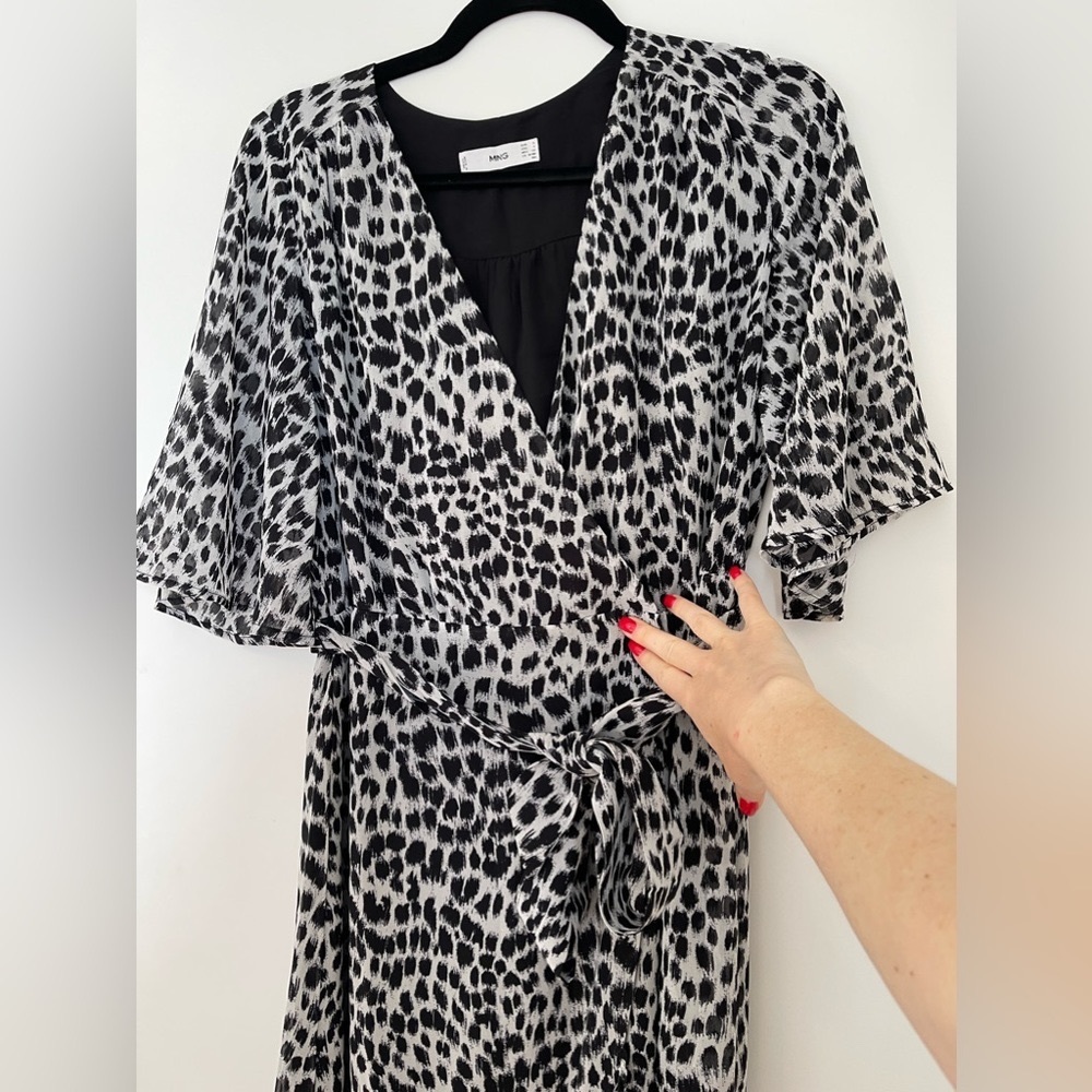 MANGO Wrap Maxi Dress